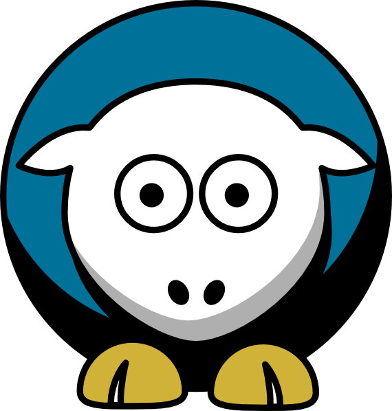 Sheep 4 Toned Jacksonville Jaguars Colors Clip Art - Clipart Detroitlion (570x598)