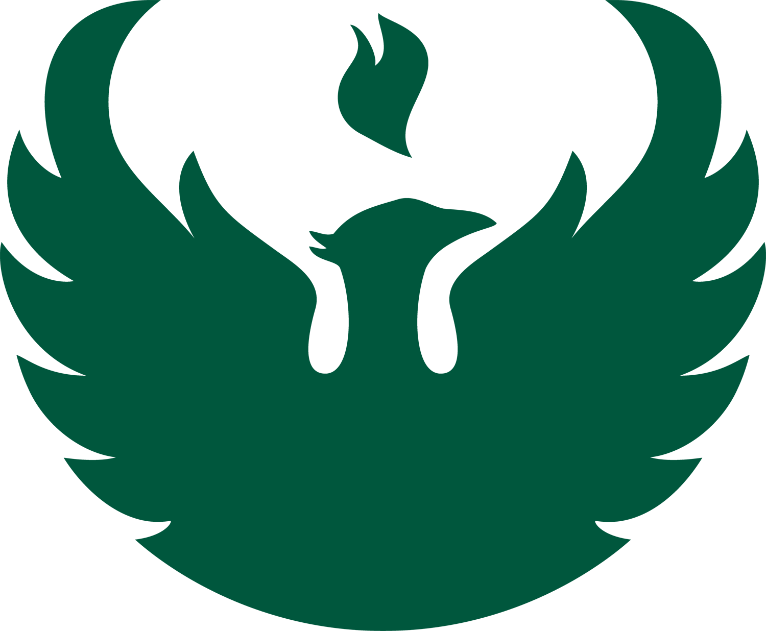 Phoenix Emblem Pms34 - University Of Wisconsin–green Bay (1500x1236)