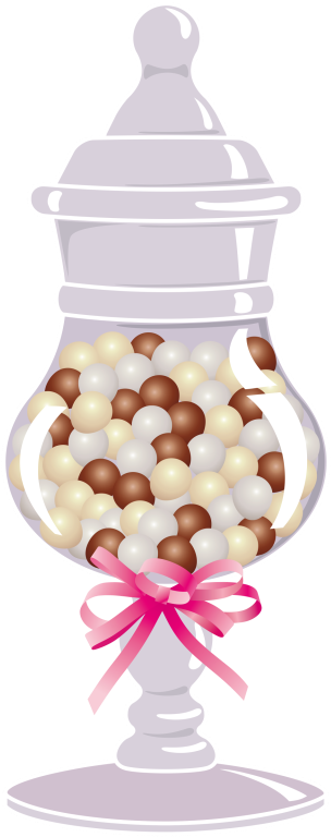 Cute Clipart ❤ Candy Jar - Baby Bottle (382x800)
