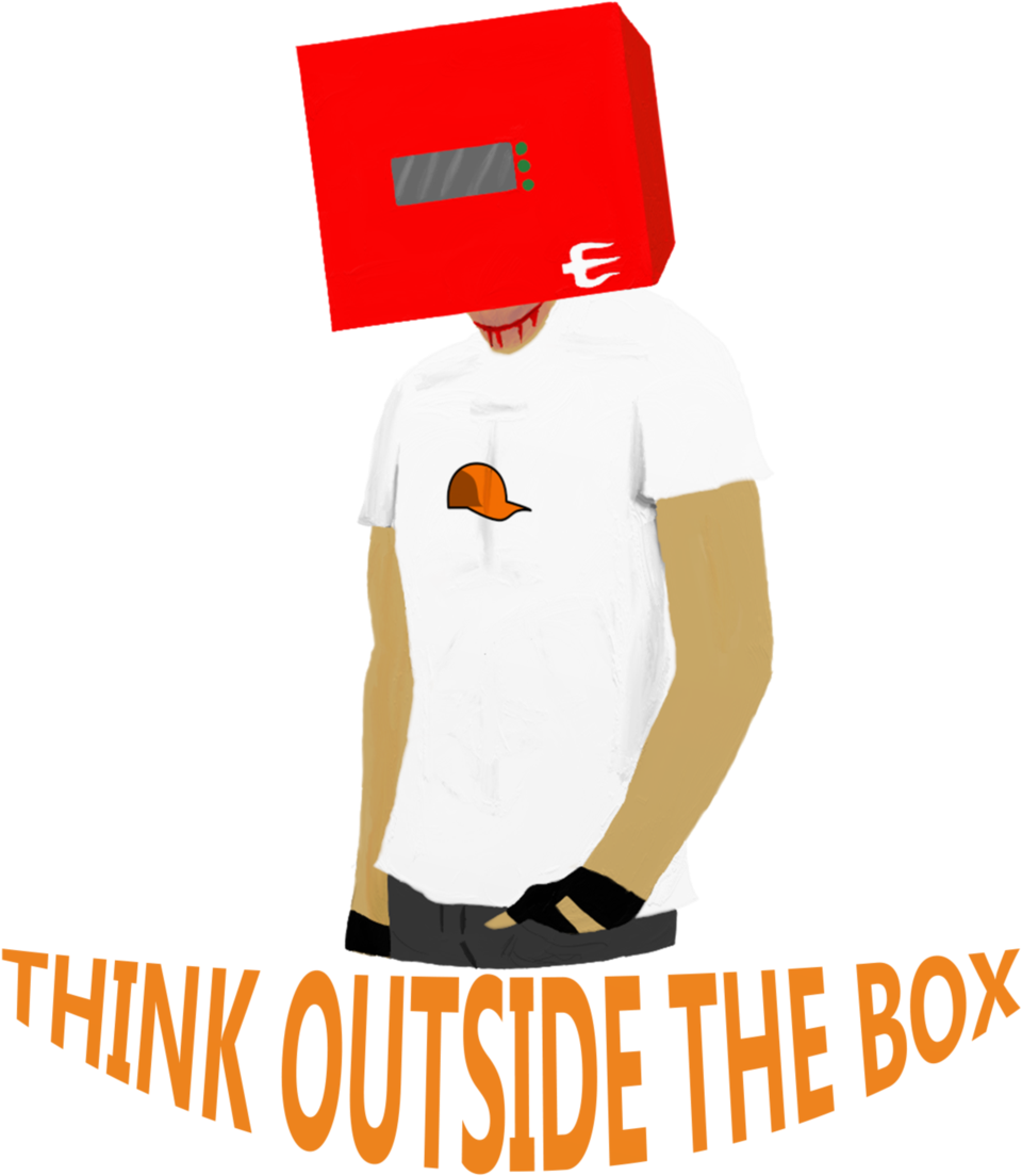 Think Outside The Box By Swedone - Illustration (1024x1297)