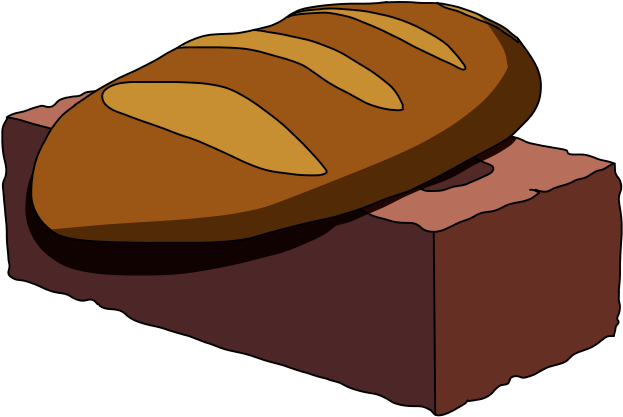 A Piece Of Bread On A Brick By Coulrocarnivalesque - Potato Bread (737x516)