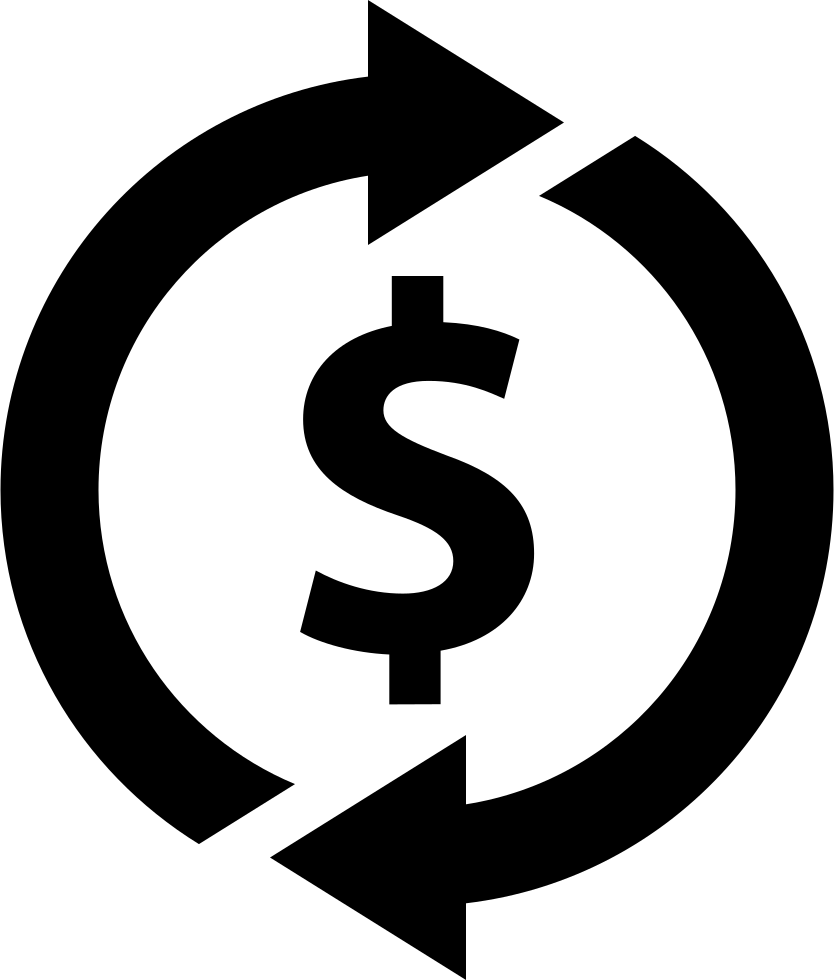 Dollar Sign With Rotating Arrows Comments - Dollar Sign Icon Vector (834x980)