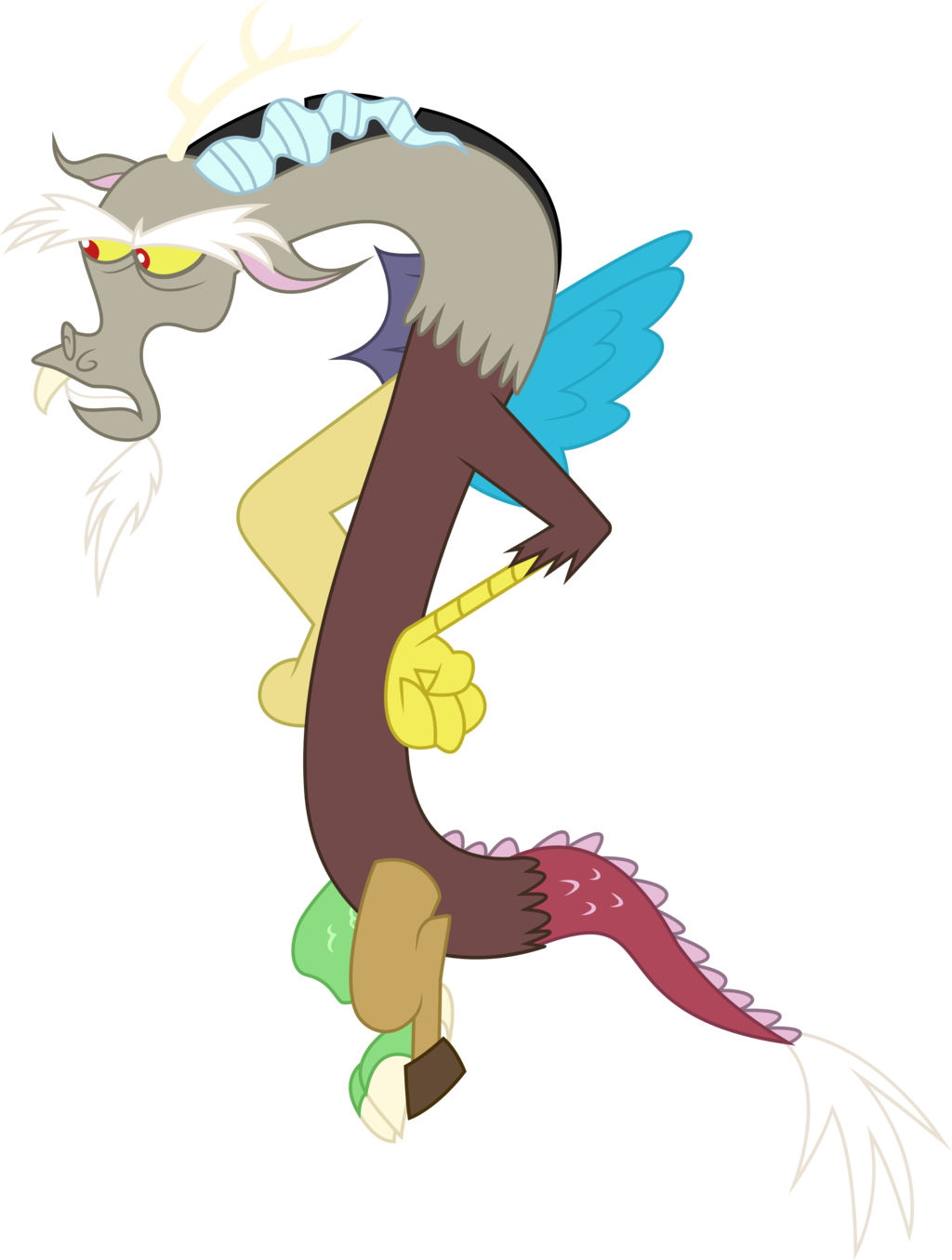 Fine Go Ahead By The Well Man - My Little Pony Discord Mad (1024x1355)