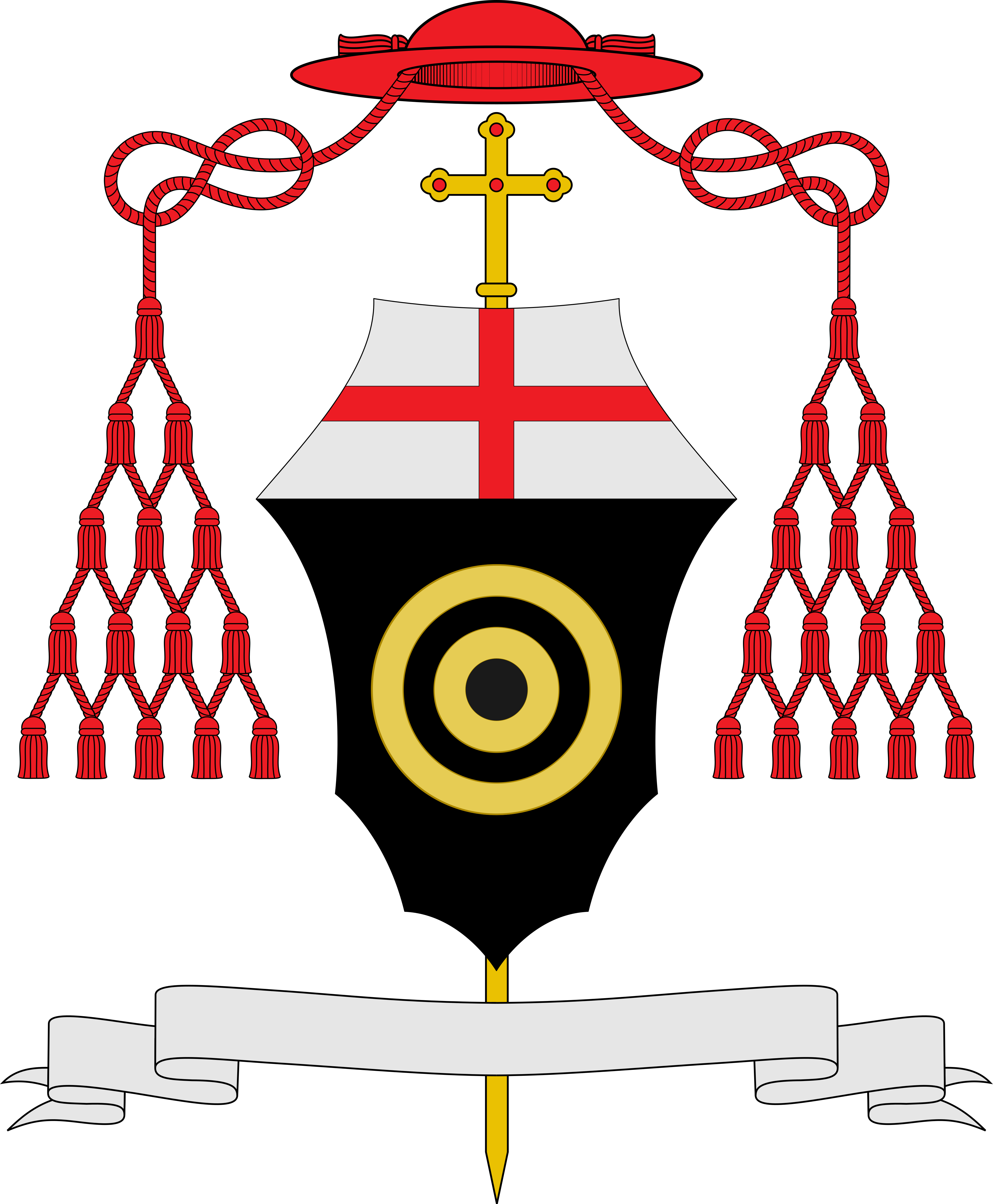Coat Of Arms Of Cardinal Francesco Albizzi - Coat Of Arms Bishop (4182x5071)