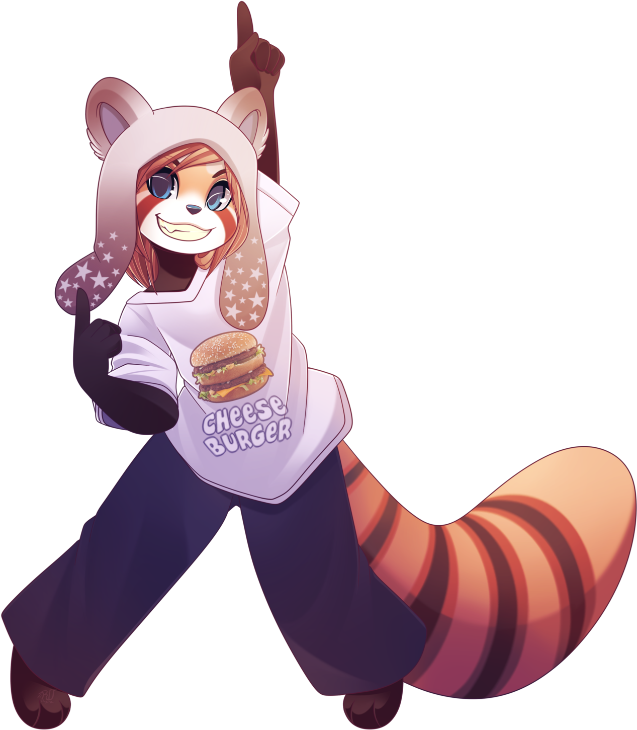 Furry Fandom Red Panda Giant Panda Drawing - Red Panda Furry Art (1280x1458)