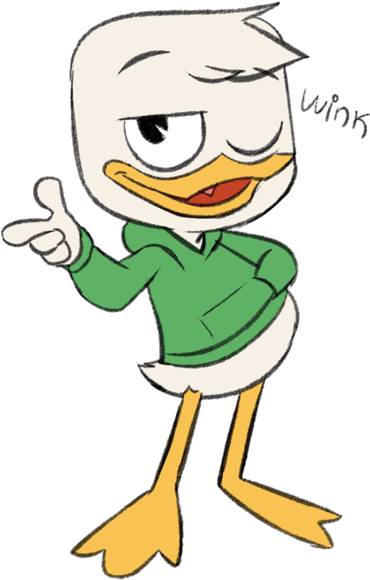 Louie Winking By Pukopop - Illustration (865x924)