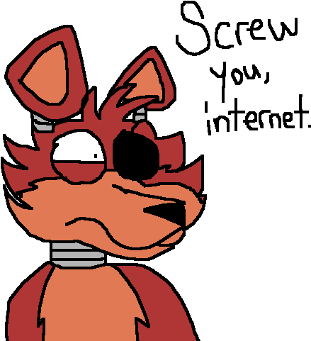 Foxy's Reaction To The Fnaf Fandom By Gforgolden - Cartoon (500x500)