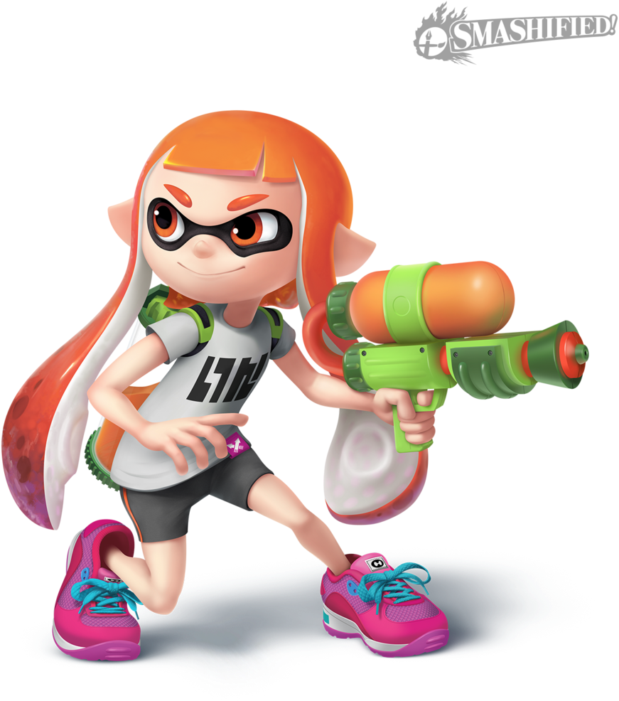 Splatoon 2 Wii U Fandom Girl - Super Smash Bros. For Nintendo 3ds And Wii U (1024x1025)