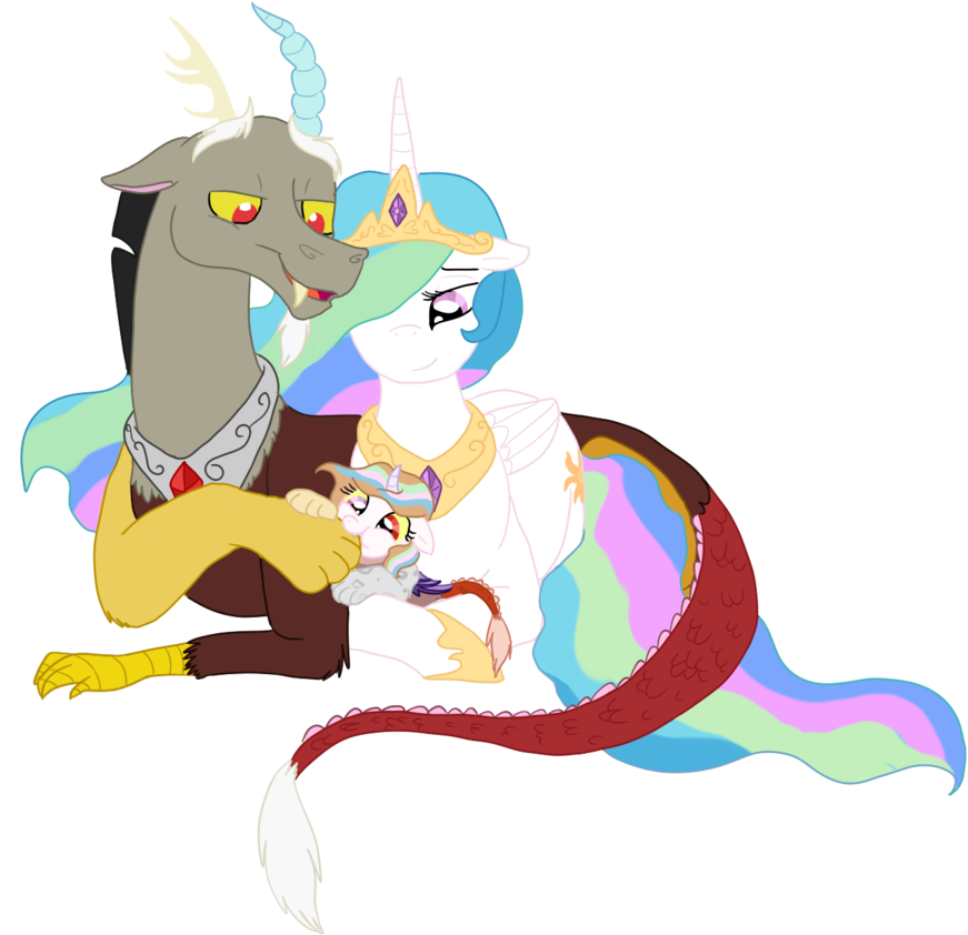 Daddy Discord By Pokemonluvergirl2 Baby Discord And - My Little Pony: Friendship Is Magic (1024x895)