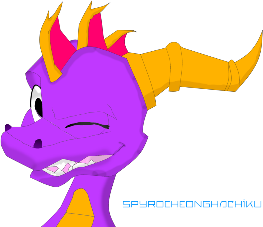 Spyro's Winking By Spyrocheonghachiku - Spyro Winking (983x812)