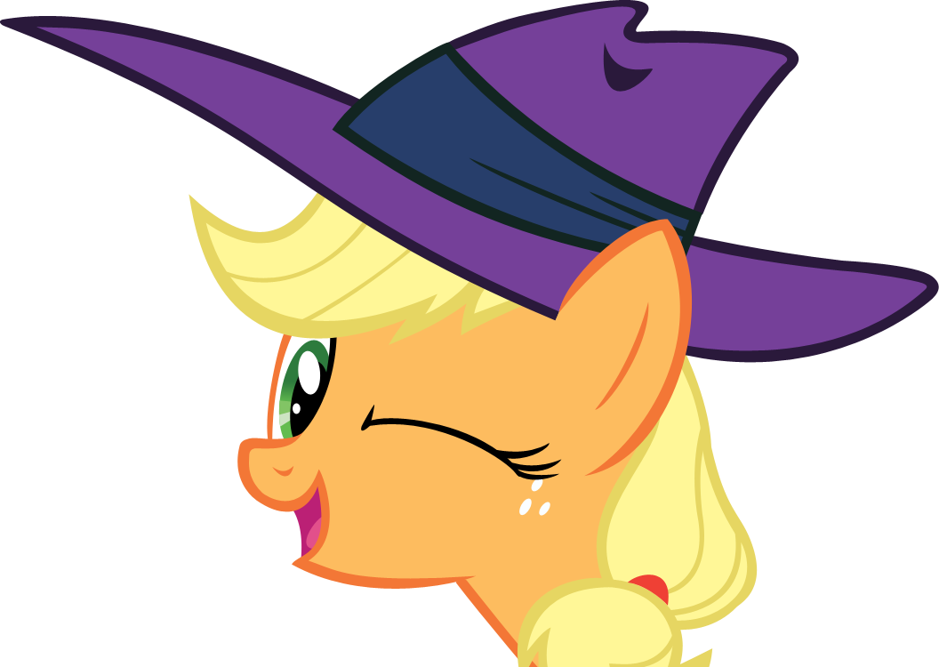 Winking Applejack By Scotch208 - Cartoon (1056x750)