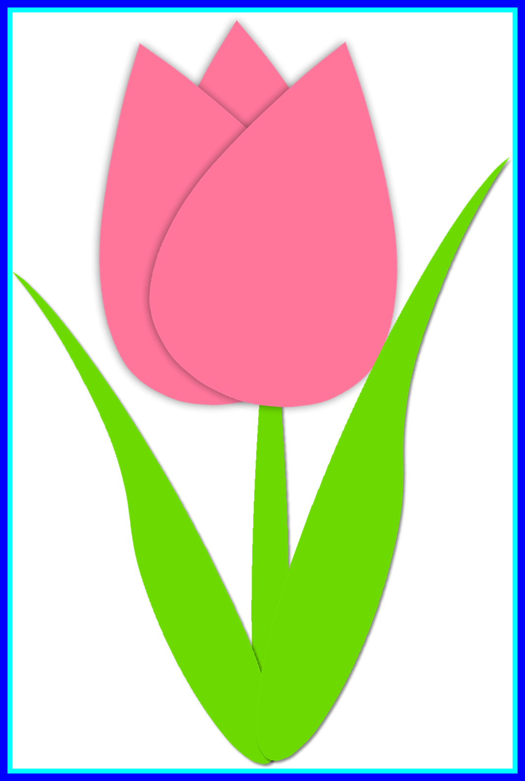 Unbelievable Simple Tulip Outline Spring Image Of Flower - Tulip (1068x1589)
