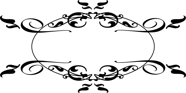Swirl Black Clip Art At Clker - Decorative Elements Clip Art (600x302)