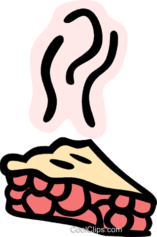 Hot Cherry Pie Vektor Clipart Bild - Hot Cherry Pie Vektor Clipart Bild (318x480)