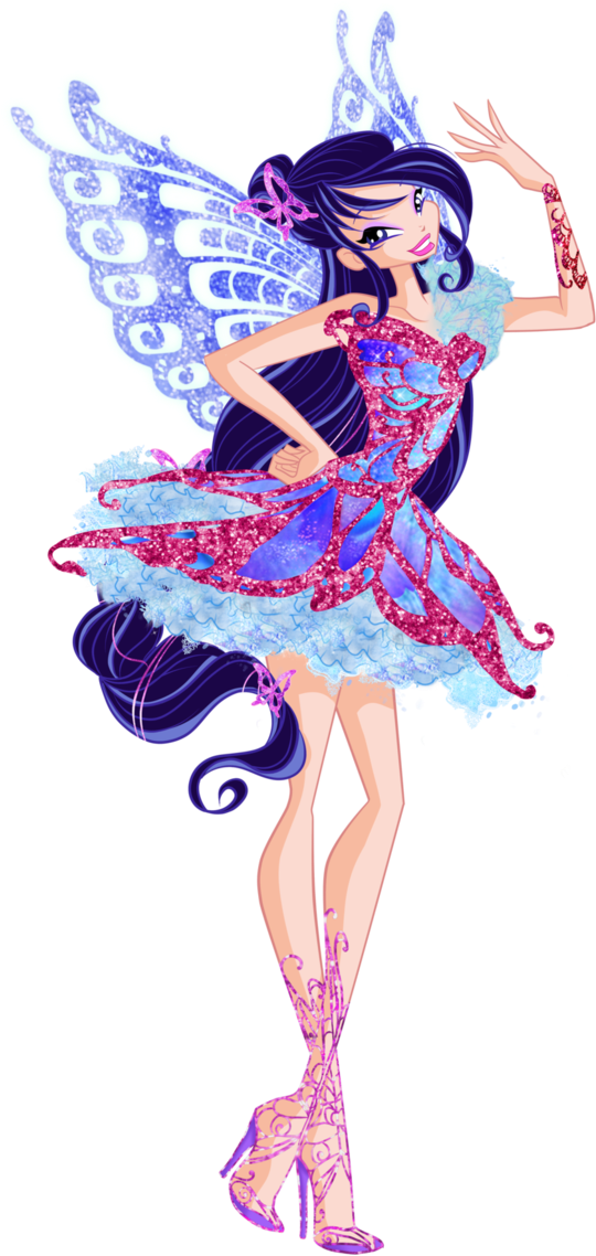 Erkunde Klub Outfits, Winx Club Und Noch Mehr - Winx Club Butterflix Musa (658x1215)