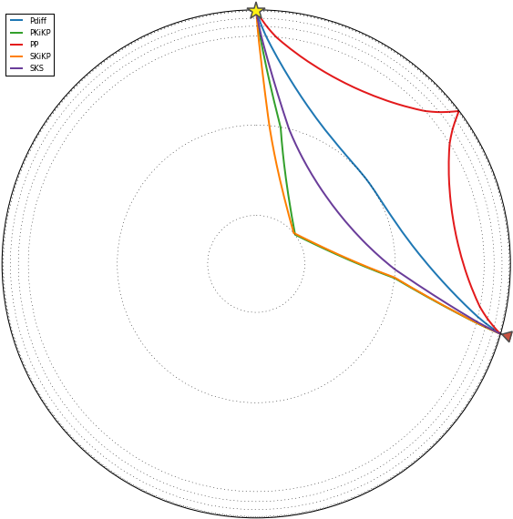 First Arrivals Of Seismic Waves Of The Chile Earthquake - Circle (574x581)