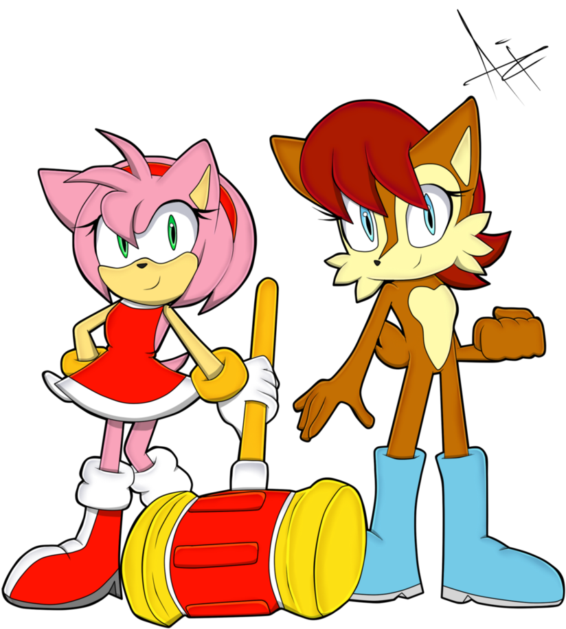 Amy Rose And Sally Alicia Acorn By S T A R T H E C - Amy Rose (837x954)
