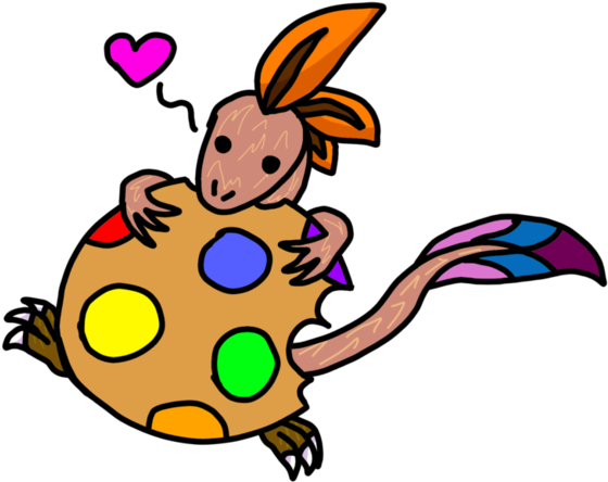 Compy Eating Cookie By Thelakotanoid1 - Cartoon (786x1017)