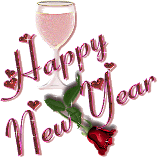 Happy New Year Animated Clip Art - Happy New Year With Name (396x358)