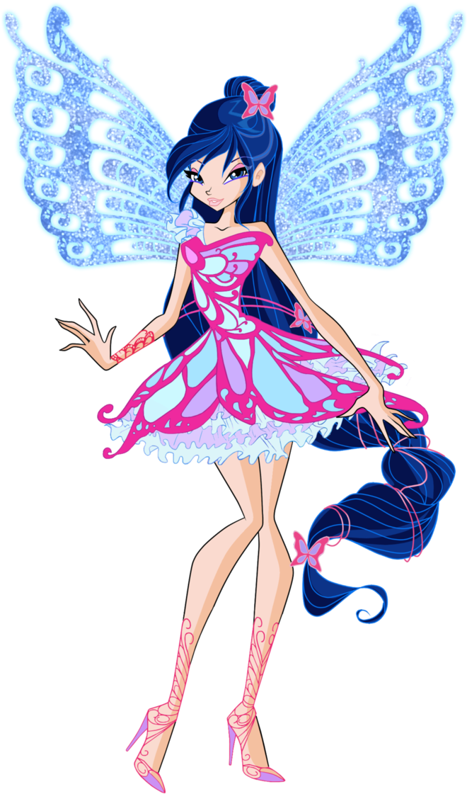 Musa Butterflix 2d By Winx Rainbow Love - Winx Club Musa Butterflix (698x1145)