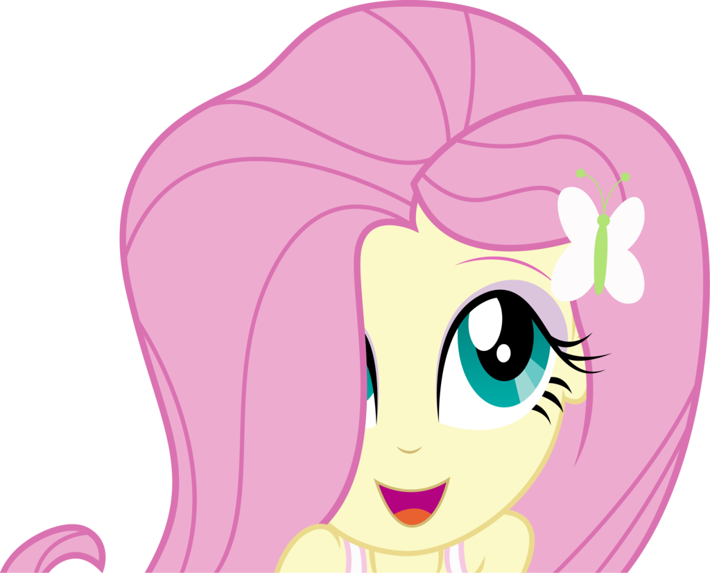 Flutterhair By Shadyhorseman Flutterhair By Shadyhorseman - Fluttershy Equestria Girls Vector (1024x826)