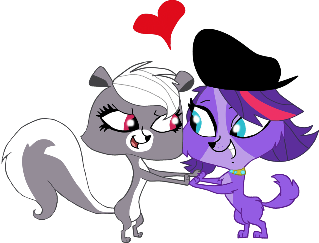 Pepper X Zoe By Heinousflame - Littlest Pet Shop Zoe And Pepper (1024x779)