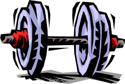 Dumbbell/weightlifting Royalty Free Vector Clip Art - Dumbbell Vector Png (480x325)