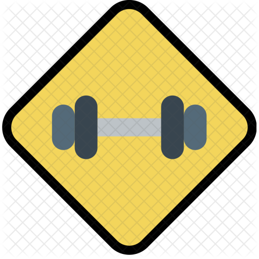Gym, Sign, Dumbbell, Work, Fit, Fitness Icon - Dumbbell (512x512)