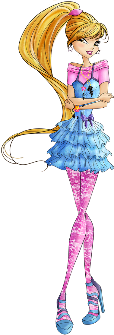 Image Winx 6 Stella Gardenia Outfit Couturepng Winx - Stella (695x1284)