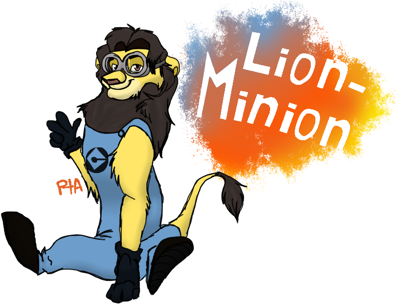 Lion Minion By Polion The Artist - Cartoon (800x600)