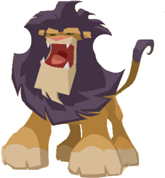 Lion Artwork-1 - Animal Jam Lion Transparent (364x390)