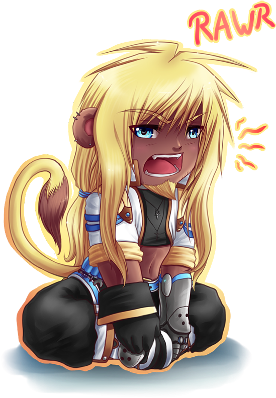 Chibi Lion By Dea-89 - Cute Anime Lion Girl (600x849)