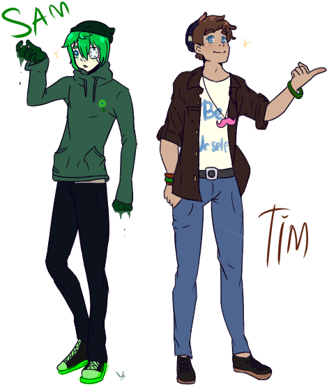 Sam Tim [ 6 Years] By Milk-addicc - Tiny Box Tim X Sam (470x570)