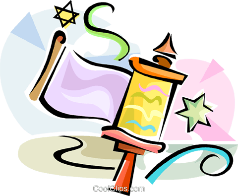 Hebrew Purim Rattle Royalty Free Vector Clip Art Illustration - Megillah Purim (480x395)