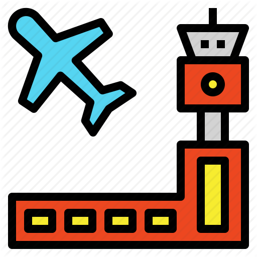 Airfield Clipart Airport Building - Airport (512x512)