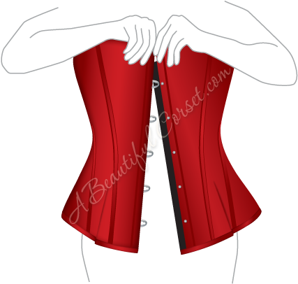 Fasten Your Corset From The Top Of The Busk By Starting - Cape (439x440)