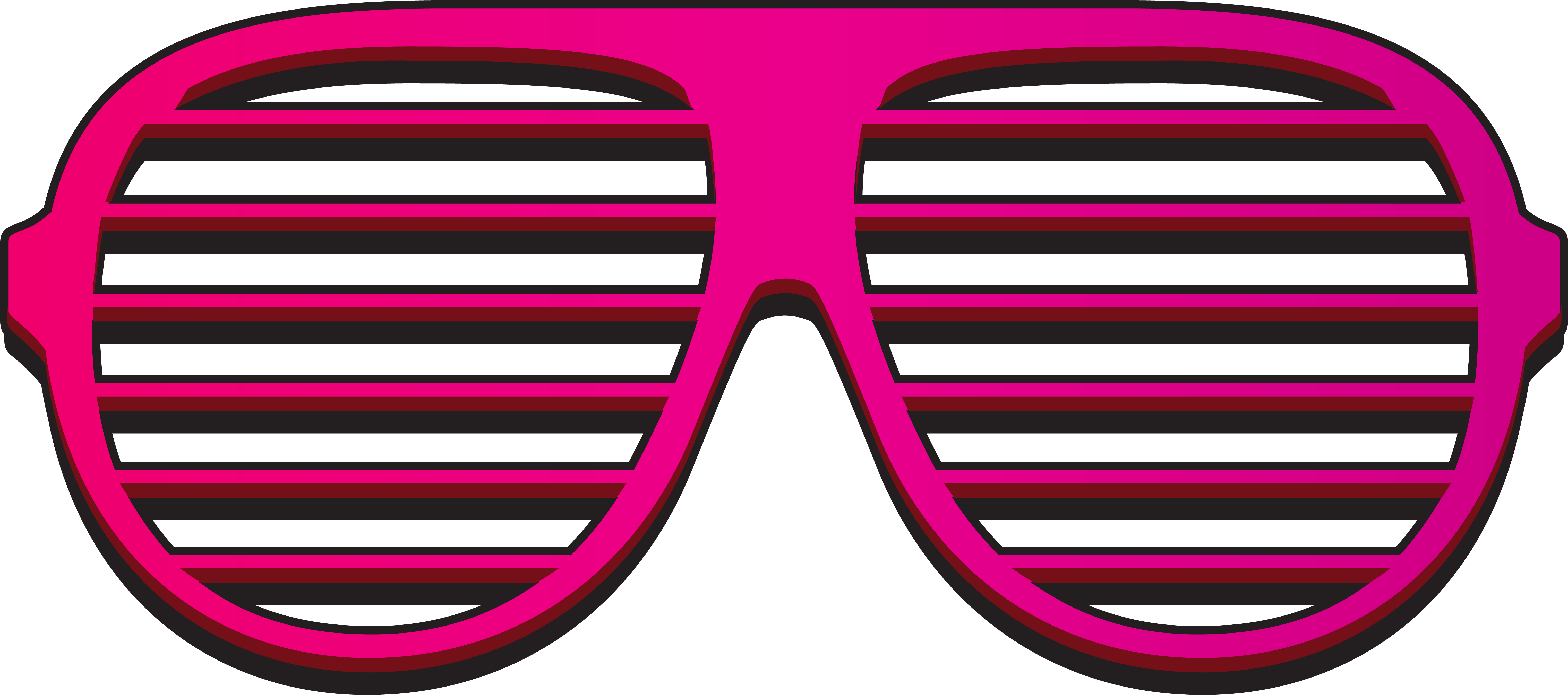 Pink Shutter Shades Png Clipart Image - Shutter Shades Clip Art (6290x2790)