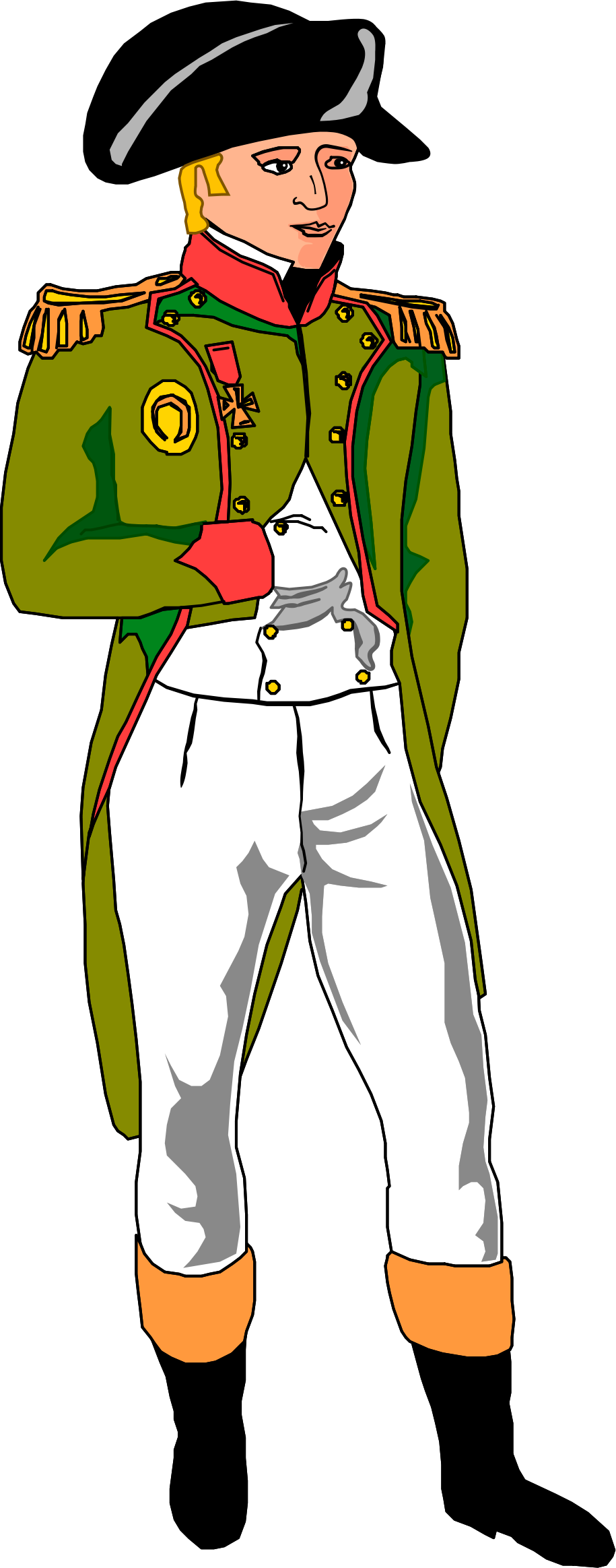 Big Image - Napoleon Bonaparte Clipart (915x2327)