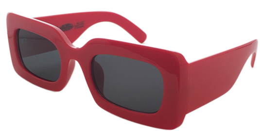Rhubic Square Sunglasses In Ruby Red - Sunglasses (600x600)