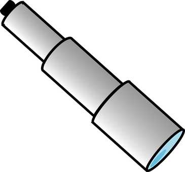 Telescope Astronomy Zoom Search Looking Un - Telescope Clipart (500x464)