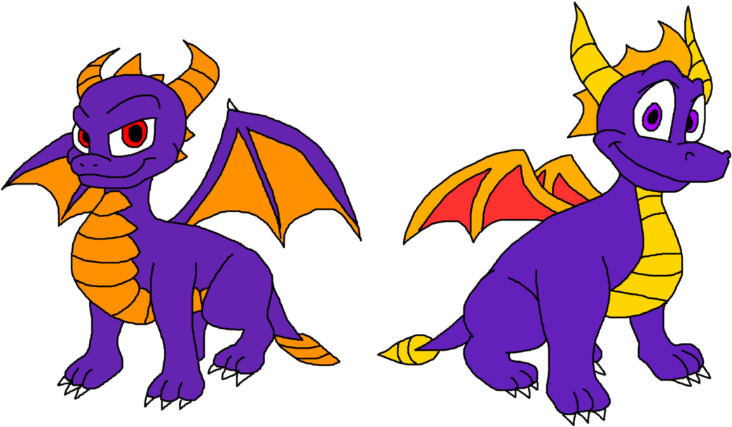 Mammal Fictional Character Purple Cartoon Dragon Mythical - Spyro (1095x729)