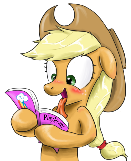 Playpony Rainbow Dash Applejack Fluttershy Pony Cartoon - Applejack (613x690)
