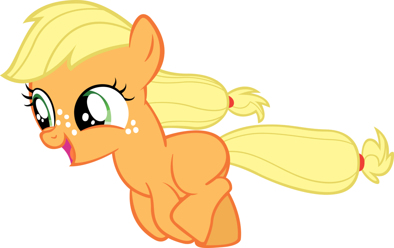 Moongazeponies, Female, Filly, Filly Applejack, Foal, - My Little Pony: Friendship Is Magic (1280x806)