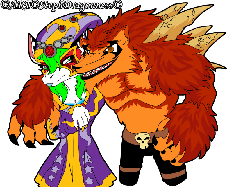 Flirty Wolfgang By Stephdragonness - Wolfgang Skylanders (800x643)