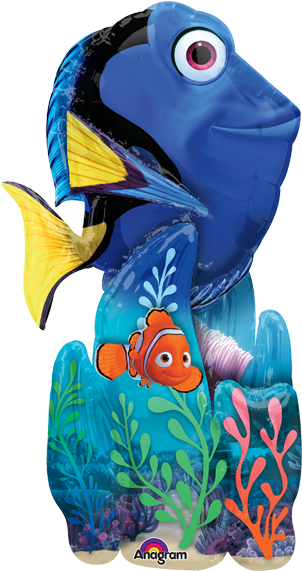Finding Dory - 139cm Giant Finding Dory Airwalker Foil Balloon Nemo (600x600)