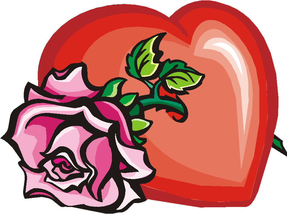 Handmade Love & Marriage Cards - Heart With A Rose Through (944x705)