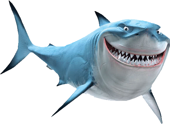 Bruce Finding Nemo Png (596x436)