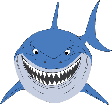 Shark Fish Toss Bruce The Shark Coloring Pages - Bruce Shark Coloring Page (462x343)