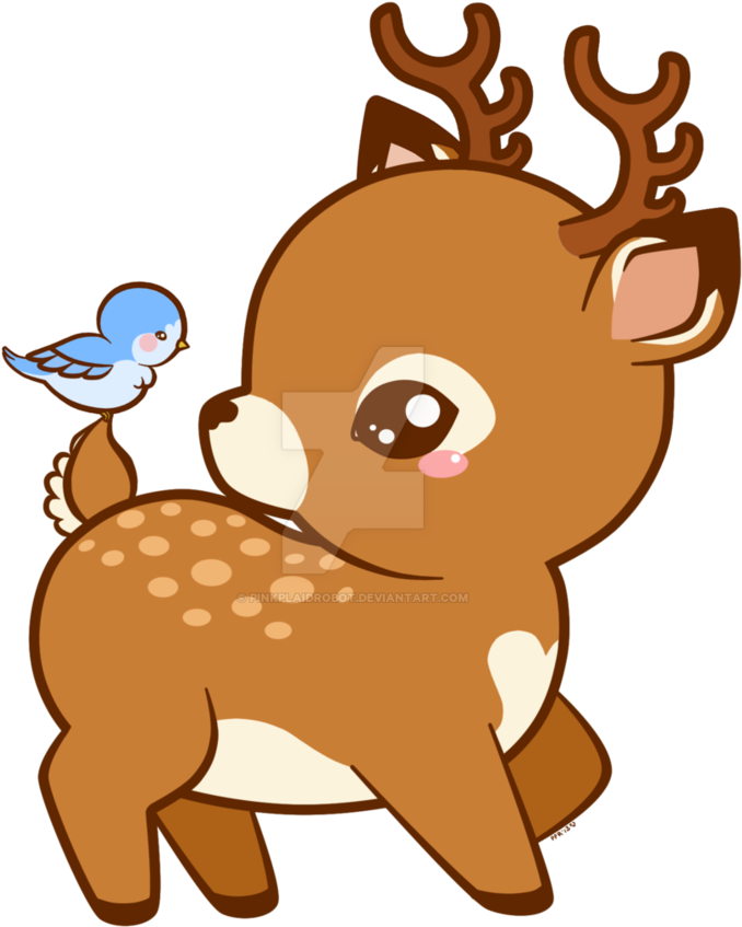Deer - Cartoon Deers (855x934)
