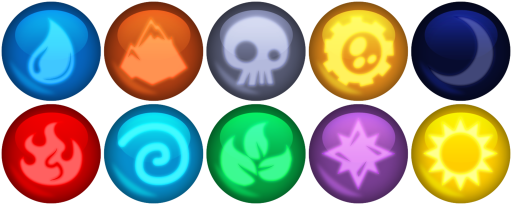 Skylanders Elemental Gems By Xelku9 On Deviantart - All The Elements In Skylanders (1024x410)